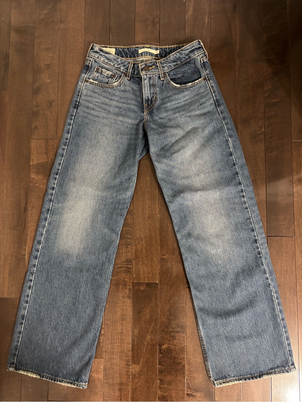 Levi’s Classic Straight-Leg Jeans in Light Blue